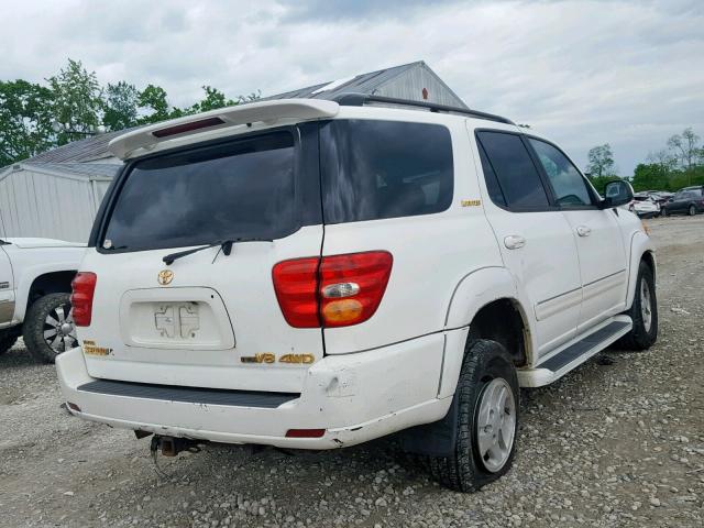 5TDBT48A72S132550 - 2002 TOYOTA SEQUOIA LI WHITE photo 4