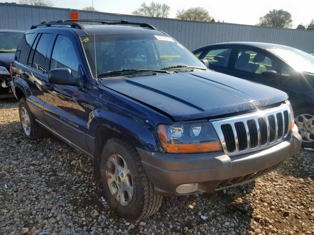 1J4GW38S72C159999 - 2002 JEEP GRAND CHER BLUE photo 1