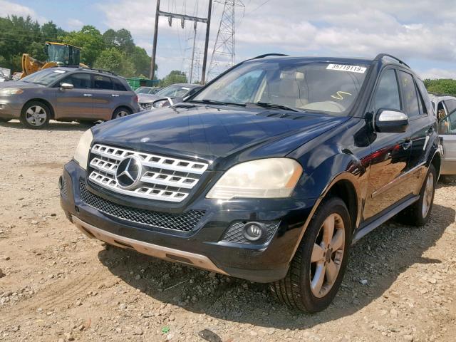 4JGBB86E99A509026 - 2009 MERCEDES-BENZ ML 350 BLACK photo 2