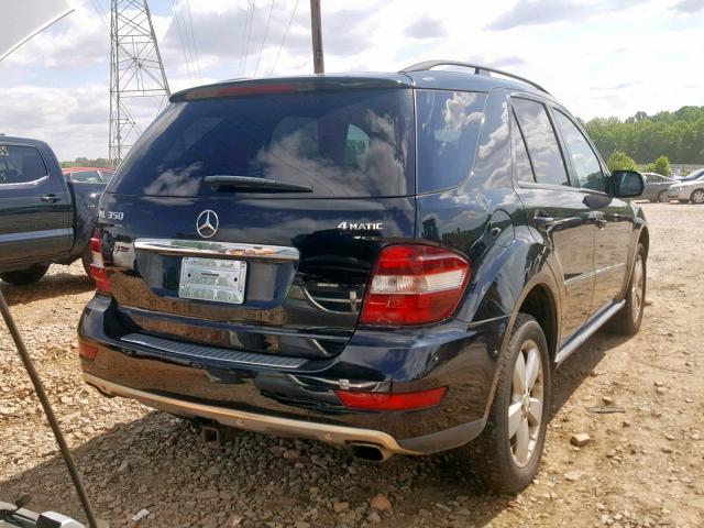 4JGBB86E99A509026 - 2009 MERCEDES-BENZ ML 350 BLACK photo 4