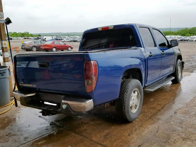 1GCCS138758202812 - 2005 CHEVROLET COLORADO BLUE photo 4