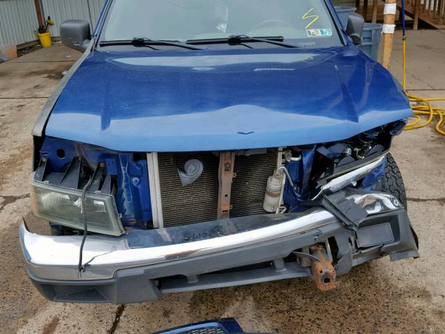 1GCCS138758202812 - 2005 CHEVROLET COLORADO BLUE photo 7