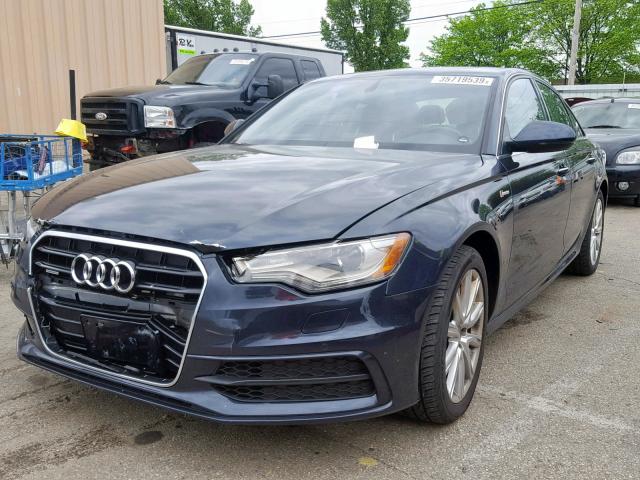 WAUHGAFC0CN162592 - 2012 AUDI A6 PRESTIG BLUE photo 2