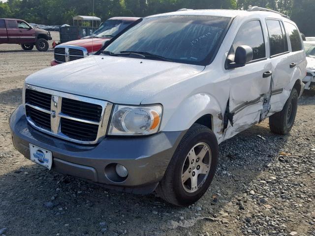 1D8HD48287F585188 - 2007 DODGE DURANGO SL WHITE photo 2