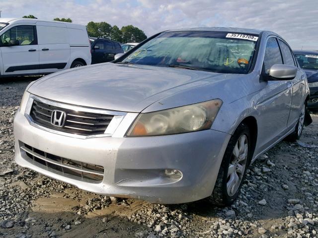 1HGCP36839A029198 - 2009 HONDA ACCORD EXL SILVER photo 2