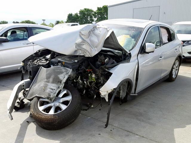 JN1AJ0HP0AM702738 - 2010 INFINITI EX35 BASE SILVER photo 2