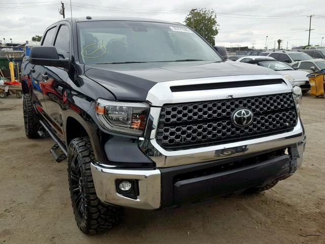 5TFDW5F16JX735832 - 2018 TOYOTA TUNDRA CRE BLACK photo 1