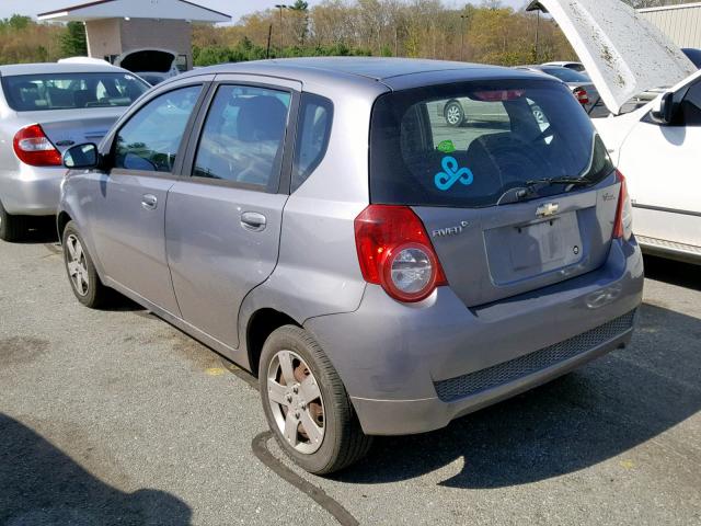 KL1TD6DE2AB131955 - 2010 CHEVROLET AVEO LS GRAY photo 3