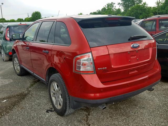 2FMDK38C29BA65015 - 2009 FORD EDGE SEL BURGUNDY photo 3