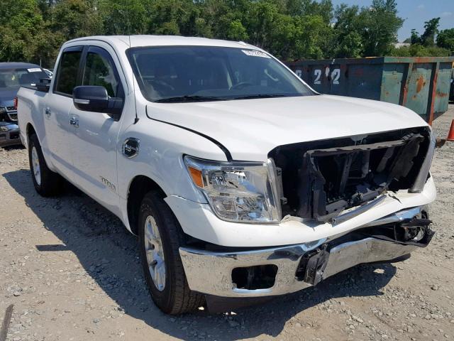 1N6AA1EK9HN538242 - 2017 NISSAN TITAN S WHITE photo 1