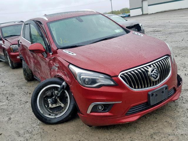 LRBFXDSA6HD192532 - 2017 BUICK ENVISION E RED photo 1