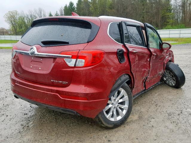 LRBFXDSA6HD192532 - 2017 BUICK ENVISION E RED photo 4