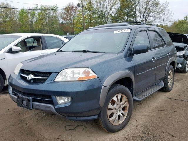 2HNYD18743H548978 - 2003 ACURA MDX TOURIN GRAY photo 2