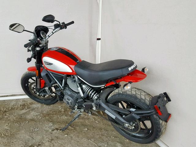 ML015ANM7GT009133 - 2016 DUCATI SCRAMBLER RED photo 3