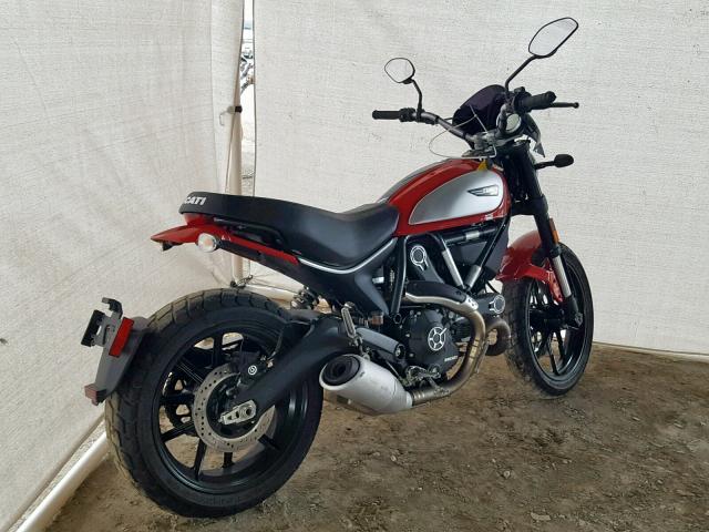 ML015ANM7GT009133 - 2016 DUCATI SCRAMBLER RED photo 4