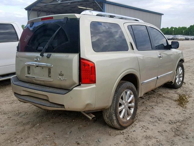 5N3AA08D79N904388 - 2009 INFINITI QX56 GOLD photo 4