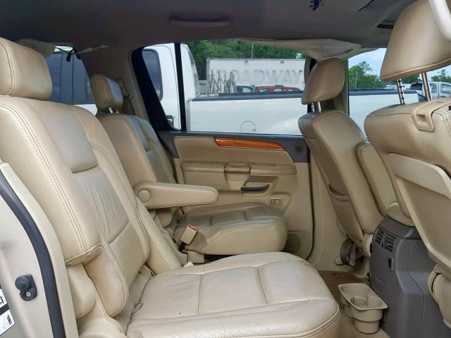 5N3AA08D79N904388 - 2009 INFINITI QX56 GOLD photo 6