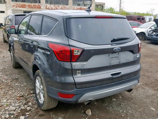 1FMCU9GD9KUA65127 - 2019 FORD ESCAPE SE GRAY photo 3