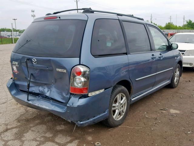 JM3LW28A750543767 - 2005 MAZDA MPV WAGON BLUE photo 4