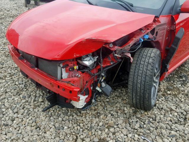 JTKJF5C75FJ004954 - 2015 TOYOTA SCION TC წითელი ფოტო 9