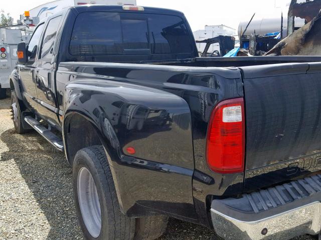 1FTXW43R78EA97307 - 2008 FORD F450 SUPER BLACK photo 3