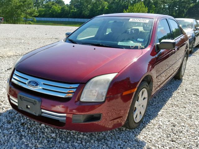 3FAHP06ZX7R228513 - 2007 FORD FUSION S BURGUNDY photo 2