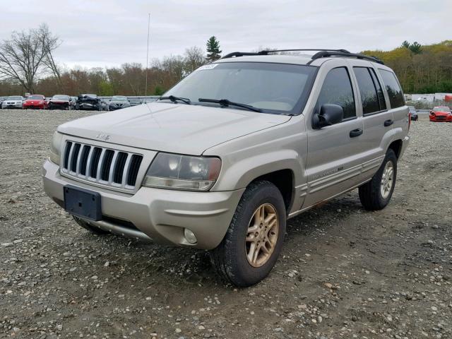 1J4GW48S54C337627 - 2004 JEEP GRAND CHER TAN photo 2