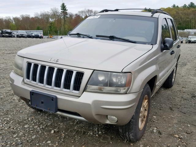 1J4GW48S54C337627 - 2004 JEEP GRAND CHER TAN photo 9