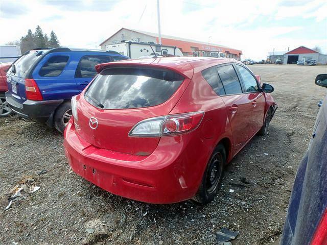 JM1BL1KF5B1443832 - 2011 MAZDA 3 I RED photo 4