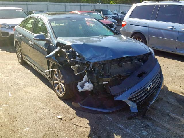 5NPE34AF2GH413316 - 2016 HYUNDAI SONATA SPO BLUE photo 1