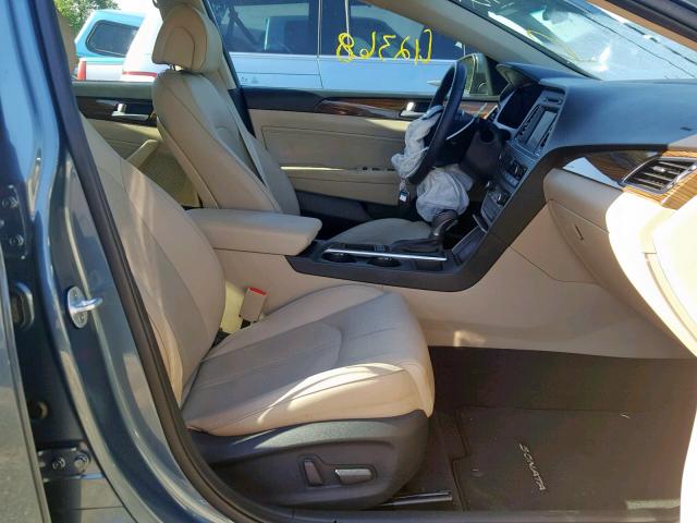 5NPE34AF2GH413316 - 2016 HYUNDAI SONATA SPO BLUE photo 5