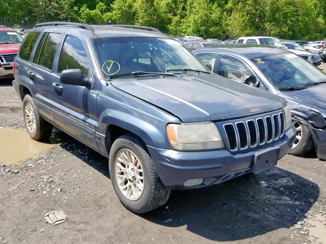 1J4GW58N72C250888 - 2002 JEEP GRAND CHER BLUE photo 1