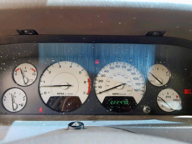 1J4GW58N72C250888 - 2002 JEEP GRAND CHER BLUE photo 8