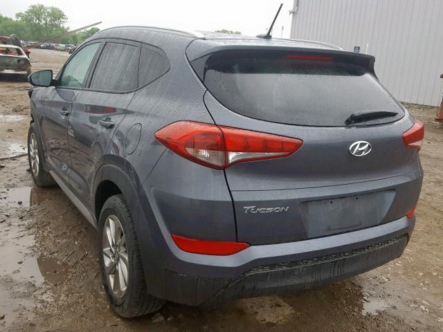 KM8J33A40HU466512 - 2017 HYUNDAI TUCSON LIM SILVER photo 3