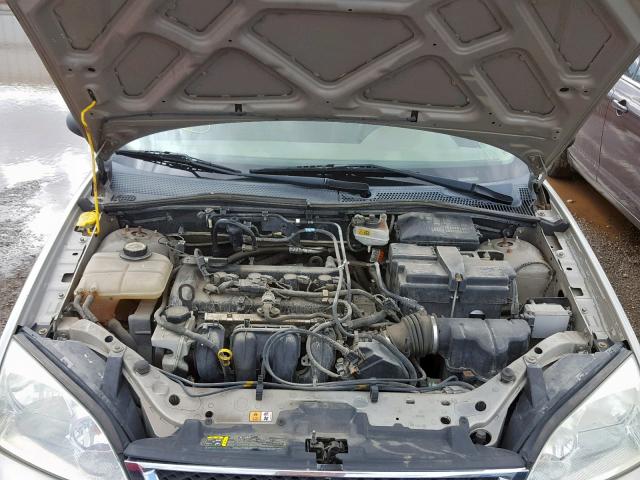 1FAHP34N67W320328 - 2007 FORD FOCUS ZX4 BEIGE photo 7