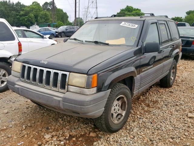 1J4EZ58S3TC111122 - 1996 JEEP GRAND CHER BLACK photo 2