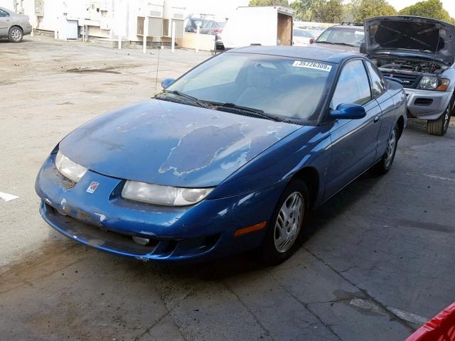 1G8ZY1277YZ127751 - 2000 SATURN SC2 BLUE photo 2