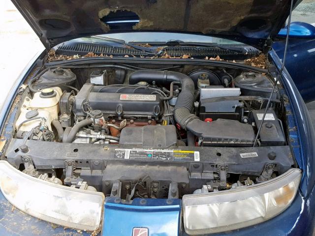 1G8ZY1277YZ127751 - 2000 SATURN SC2 BLUE photo 7