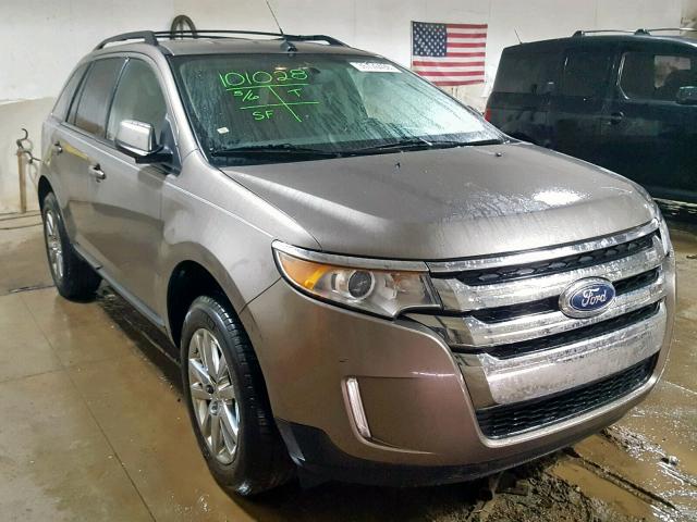 2FMDK3JC2DBA79614 - 2013 FORD EDGE SEL TAN photo 1