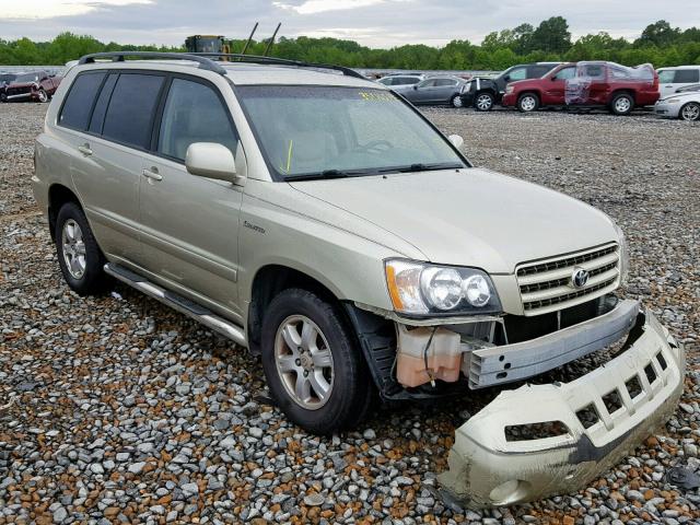 JTEGF21A330104823 - 2003 TOYOTA HIGHLANDER GOLD photo 1