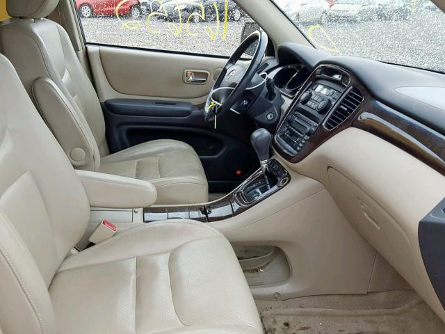 JTEGF21A330104823 - 2003 TOYOTA HIGHLANDER GOLD photo 5