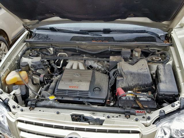 JTEGF21A330104823 - 2003 TOYOTA HIGHLANDER GOLD photo 7