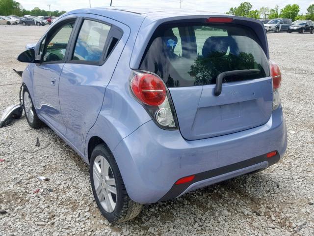 KL8CB6S91EC528165 - 2014 CHEVROLET SPARK LS BLUE photo 3