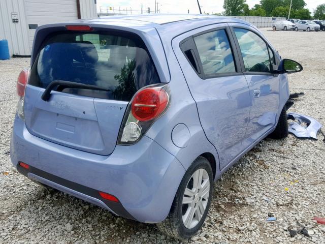 KL8CB6S91EC528165 - 2014 CHEVROLET SPARK LS BLUE photo 4