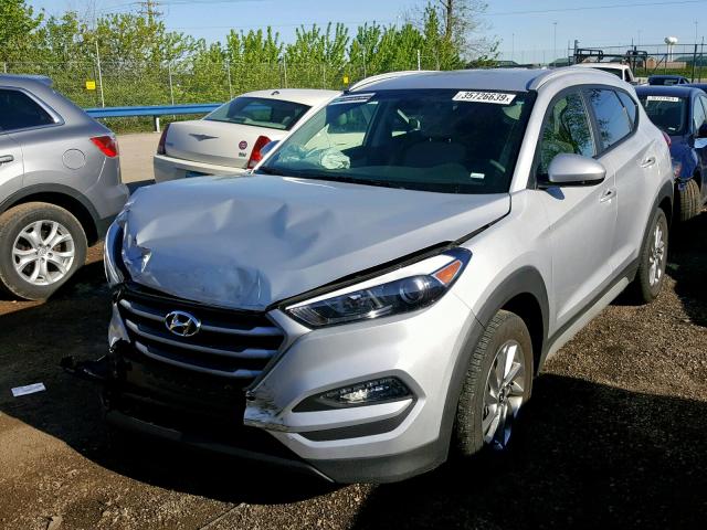 KM8J3CA43JU680240 - 2018 HYUNDAI TUCSON SEL SILVER photo 2