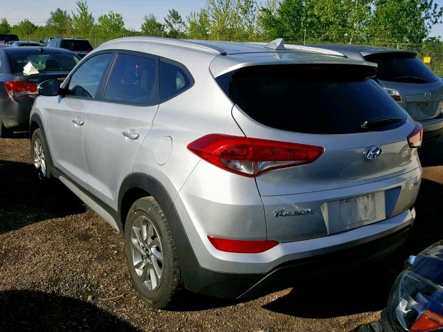 KM8J3CA43JU680240 - 2018 HYUNDAI TUCSON SEL SILVER photo 3