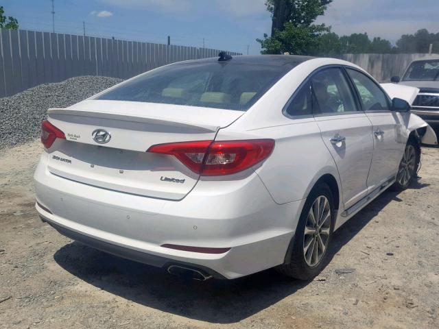 5NPE34AF8GH389524 - 2016 HYUNDAI SONATA SPO WHITE photo 4