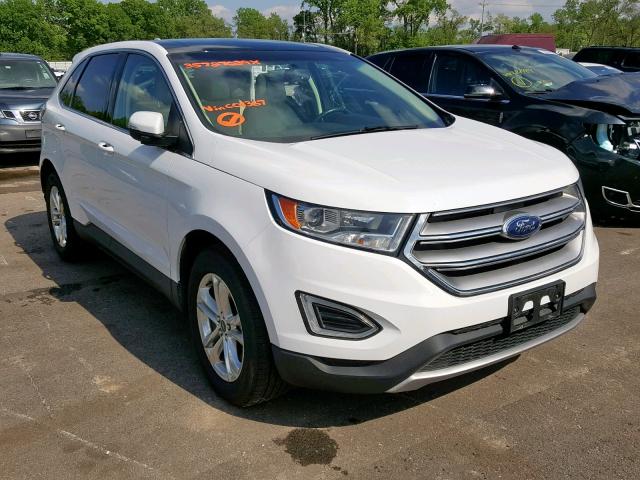 2FMTK4J98FBC01367 - 2015 FORD EDGE SEL WHITE photo 1