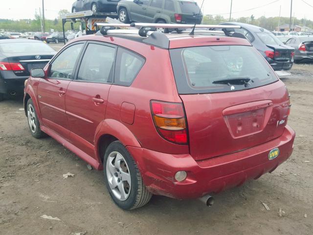 5Y2SL65826Z456037 - 2006 PONTIAC VIBE RED photo 3