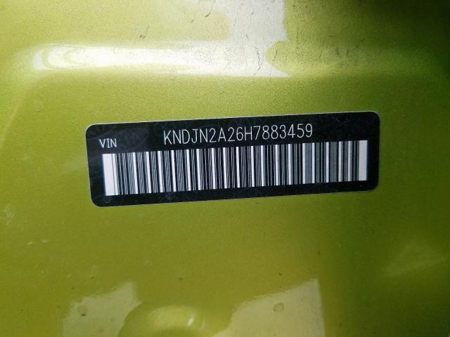 KNDJN2A26H7883459 - 2017 KIA SOUL  photo 10